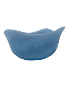 Bol de vaisselle en résine acrylique fait à la main personnalisé bol de service et de mélange de salade de fruits avec texture de marbre aqua swirl vaisselle - Product Image 4