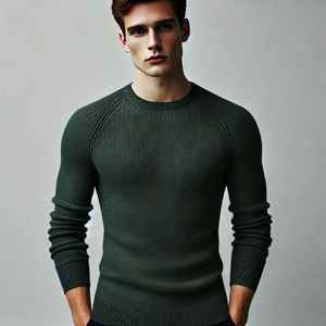 <b>Men's</b> Custom 100% Wool Pullover <b>Cardigan</b> Winter Cable Knit Sweater Anti-Pilling Breathable Fleece <b>Thickness</b> Zipper Closure OEM - Product Image 3