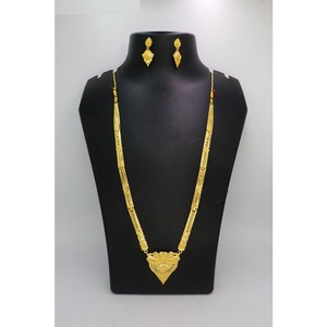 Necklace With Earrings <b>Jewellery</b> <b>Set</b> Goldplated Pure Brass High Quality Indonesian Necklace Design Necklace <b>Jewellery</b> <b>Set</b> - Product Image 1