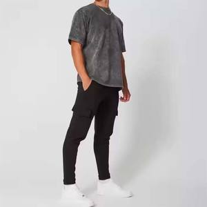 เสื้อโอเวอร์ไซส์ผู้ชายผ้าฝ้ายแขนสั้นลำลองทรงหลวมเสื้อโอเวอร์ไซส์ออกแบบได้ตามที่ต้องการ - Product Image 2