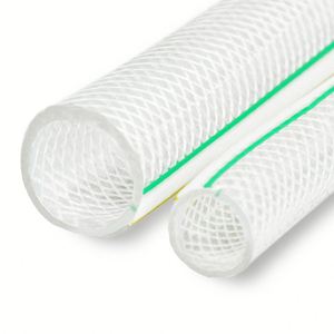 Transparent 1/2 Inch <strong>5</strong>/<strong>8</strong> Inch PVC Fiber Reinforced <strong>Braided</strong> <strong>Hose</strong> for Garden Water Air Fuel Gas Oil - Product Image 5