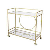 Accueil & Mobilier Accueil Bar Chariot Console Table Boissons Chariot Bar Chariots De Bar De Luxe Pour Hôtel Restaurants En Gros De L'Inde