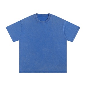 Wholesale Drop Shoulder 100% Cotton Blank Custom T Shirt Vintage Boxy Oversized Streetwear Screen Printing Sports Men's T-Shirts - Product Image 5