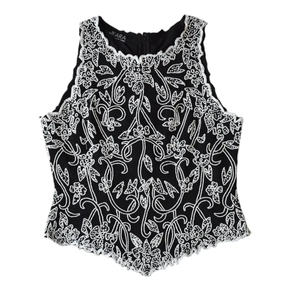 Robe Cape asymétrique antistatique pour dames gracieusement conçue, perles avant découpées, cristal perlé, organza respirant pour club - Product Image 5