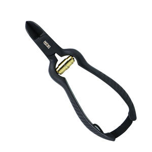 Cortaúñas Profesional Negro de 14 cm con Punta Curva y Abertura de Mandíbula Ancha para Uñas Encarnadas y Gruesas |   Cuchilla de Podología de Acero con Alto Contenido de Carbono - Product Image 2