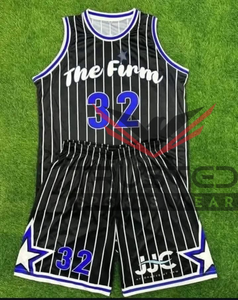 Maillot de basket-ball personnalisé de haute qualité, imprimé et cousu, prix compétitif, nouveau modèle, service OEM, logo d'équipe - Product Image 4