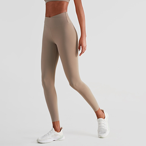 Leggings de sport de yoga de compression de taille croisée pour femmes collants de course d'entraînement non transparents pantalons de yoga athlétiques - Product Image 4