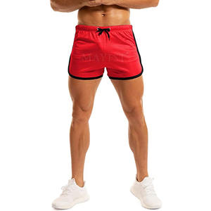Pantalones cortos de gimnasio de verano para hombre más vendidos, cintura elástica, alta calidad, algodón, poliéster, secado rápido, transpirable, patrón sólido, logotipo personalizado - Product Image 5