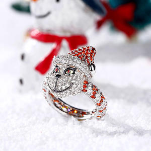Jeulia Christmas Monster Inspired Sterling <b>Silver</b> Fine <b>Ring</b> - Product Image 6