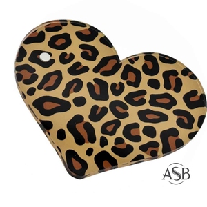 Leopard Print Heart Shape Lash Tile Sustainable <b>Eyelash</b> Extensions Plate <b>Magnetic</b> Lash Tray Beauty Bars | Acrylic Lash Tiles - Product Image 1