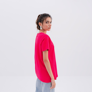 T-shirts imprimés personnalisés pour femmes 100% coton doux Style Sport ample de haute qualité en vrac approvisionnement en gros respirant - Product Image 2