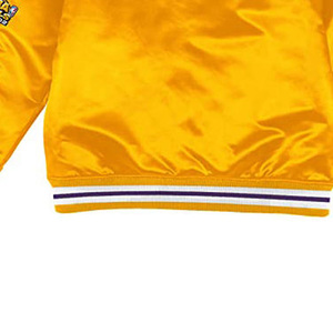 Chaqueta Varsity de Satén de Poliéster para Sublimación, de Venta Caliente, con Parche Bordado Personalizado, Ajuste Delgado, para Equipos Universitarios, Impermeable, de Alta Calidad - Product Image 6
