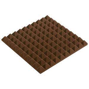 Panneaux acoustiques en placage de bois, lot de 6, dalles insonorisantes pyramidales 0,5 m x 0,5 m, épaisseur 2 pouces, pour salon et couloir - Product Image 1