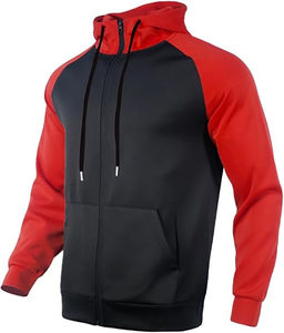 Survêtement à fermeture éclair personnalisable de haute qualité pour hommes vêtements de sport avec motif solide pour Jogging Fitness OEM Service de gros - Product Image 4