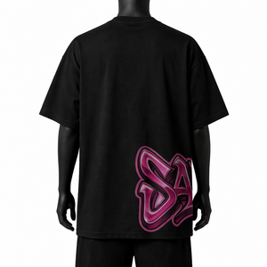 Camiseta de Algodón de Alta Calidad con Estampado de Grafiti, Estilo Oversize, Personalizada OEM, Venta al Por Mayor, Ropa Urbana Casual para Hombre - Product Image 2