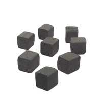 Cubes de narguilé Shisha en coquille de noix de coco de haute qualité respectueux de l'environnement à faible teneur en cendres charbon noir 75% carbone 120min noir brûlant