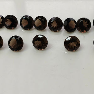 ควอตซ์สโมคกี้ธรรมชาติ 12 มม. ทรงกลมเจียระไนแบบบริลเลียนท์ คุณภาพดีที่สุด พลอยเม็ดเดี่ยวสำหรับทำเครื่องประดับ - Product Image 4