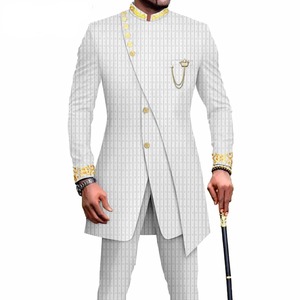 ชุดสูทลำลองสำหรับผู้ชาย, ชุดสูทสองชิ้นแบบเข้ารูปสำหรับเครื่องแต่งกายชาย - Product Image 3