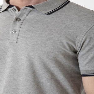 Camiseta informal de algodón de manga corta para hombre de alta calidad con cuello informal Precio barato para camiseta de polo - Product Image 4