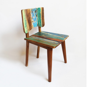 Dining <b>Chair</b> Made of Reclaimed Teak Wood Frame with Colorful Paint for Indoor and Outdoor - Product Image 2