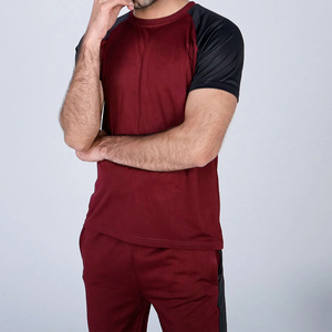 Conjunto de chándal de verano con patrón sólido de algodón 100% para Hombre | Ropa de verano, conjunto de chándal informal para uso al aire libre para hombres - Product Image 4