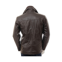 Chaquetas de cuero genuino para hombres, abrigos cálidos forrados acolchados para tienda de ropa al por mayor