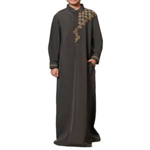 Nouvelle arrivée, Jubba élégante au design moderne, pour hommes, islamique, grande taille, robe d'hiver, robe assortie à manches - Product Image 6