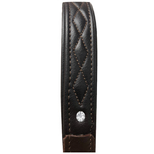 Meilleur haut fabricant collier de cheval en cuir véritable selle anglaise licous d'équitation pour compétition équestre en noir marron - Product Image 6