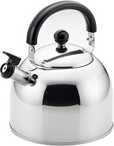 กาต้มน้ำแบบมีเสียงหวีด ยี่ห้อโยชิคาวะ ผลิตในญี่ปุ่น 2 ชิ้น ทำจากโลหะ ใช้กับเตาได้ ทำความสะอาดง่าย - Product Image 1