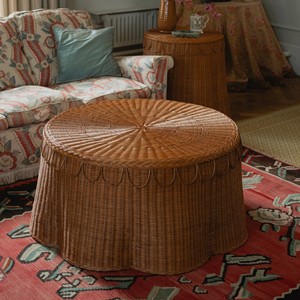 Meilleures ventes Table d'appoint en rotin faible, ronde, tissée à la main, finition brune, meubles en gros pour salon, café, hôtel, en vrac, durable - Product Image 4
