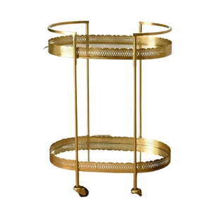 Article le plus exigeant en acier inoxydable 2K25 pour les rafraîchissements Chariot de service de bar d'hôtel - Product Image 3