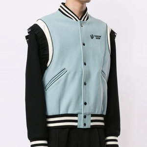 Veste d'hiver pour homme de haute qualité, coupe-vent, style Letterman, col montant, séchage rapide, respirante, prix raisonnable, confortable, logo sur le devant - Product Image 4