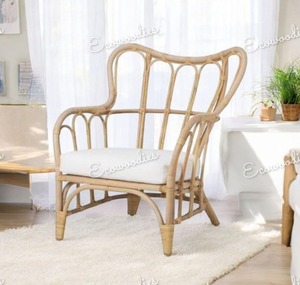 เก้าอี้หวายแบบดั้งเดิมนั่งสบายเหมาะสำหรับสวนกลางแจ้งหรือห้องนั่งเล่น - Product Image 6