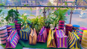 ถุงช้อปปิ้งไนลอนรีไซเคิลพลาสติกเป็นมิตรกับสิ่งแวดล้อมถุงช้อปปิ้งขนาดใหญ่แบบยั่งยืนทำจากโพลีโพรพิลีนจำนวนมากในอินเดีย - Product Image 3