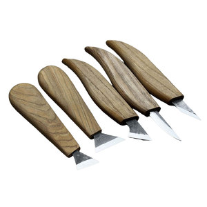 Outils de sculpture sur bois sur mesure, couleur unie, lot de 5 pièces, service OEM, faible MOQ - Product Image 1
