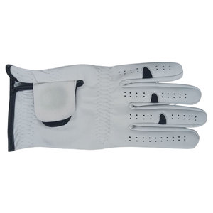 Gants de golf en cuir souple de bonne qualité pour hommes Gants de golf en cuir de mouton respirants et réglables de couleur personnalisée pour hommes - Product Image 2