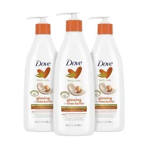 Dove Body Love Pampering Body Lotion Shea Butter Pack of 3 for Silky, Smooth Skin Softens & Smooth Dry Skin 13.5oz