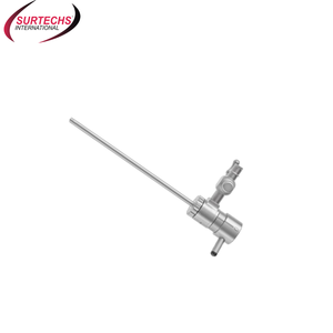 Gaine d'opération manuelle en acier Surtechs pour ensemble d'arthroscopie avec 1 robinet rotatif 3.2mm Instruments chirurgicaux orthopédiques - Product Image 1