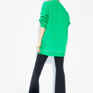 Nuevas sudaderas estampadas recortadas de Invierno para mujer XS Jersey de cuello redondo Patrón 3D Tela de punto con logotipo en la espalda Otoño Verano - Product Image 4