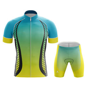 Uniforme de Ciclismo Transpirable con Impresión por Transferencia de Calor Personalizada para Hombre, Conjuntos de Ropa Deportiva de Marca Privada al por Mayor, 100% Poliéster - Product Image 1