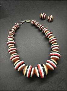 Mode haute qualité ethnique collier résine perles femmes boucle d'oreille collier anneau pendentif Bracelets femmes bijoux pour femmes mode - Product Image 4