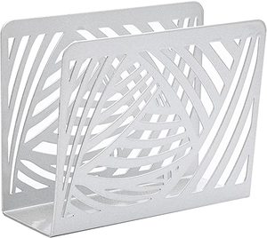 Porte-mouchoirs en métal enduit de poudre blanche fait à la main couleur personnalisée et Design classique indien hôtel maison porte-mouchoirs en métal - Product Image 1