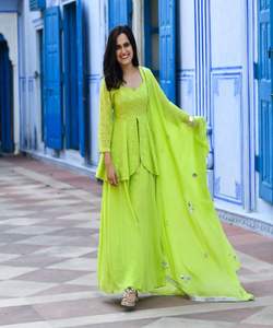 Salwar kameez indien pakistanais prêt à l'emploi costume en coton pour femmes cousu robes de femme élégantes - Product Image 1