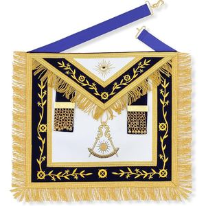 Mandil Masónico de Piel de Oveja Personalizado, Bordado a Mano, para Logias - Product Image 4