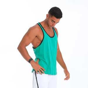 Fitness Running Chaleco Deportes al aire libre Tanque Hombres Imprimir Marca Algodón Tank Tops Hombre Gimnasio Sin mangas - Product Image 5