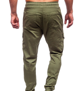 Nuevo Color liso 2025 artículo precio fresco hombres Cargo pantalones sueltos ajustados Casual alta calidad moda desgaste hombres Cargo Pantalones - Product Image 3