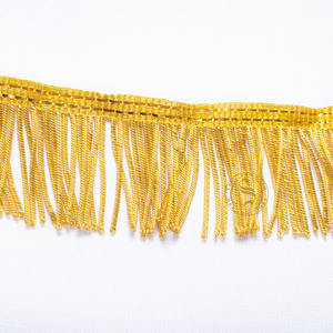 Franges en fil d'or, franges dorées pour vêtements, franges en fil d'or, franges en soie pour décoration - Product Image 1