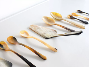 Juego de cuchara de cuerno de tamaño personalizado, cantidad a granel ecológica disponible para la venta por exportadores pulidos naturales - Product Image 2