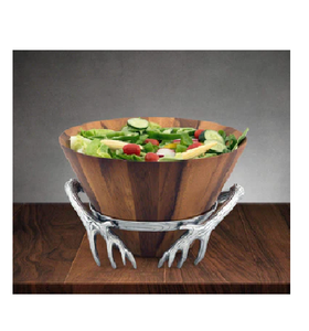 Design exquis bol clouté en bois noir maison et cuisine décoration de mariage utilisation dans la maison hôtel restaurants fête de mariage - Product Image 5