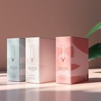 Boîte d'emballage en papier carton recyclable Parfum Cube en cristal de luxe avec logo